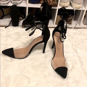 Black Ankle Strap Heel (Nola)